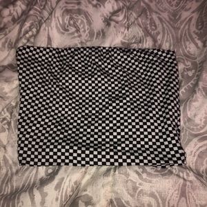 Checkered tube top